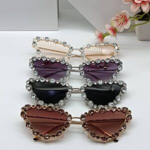 Eye glass with gem