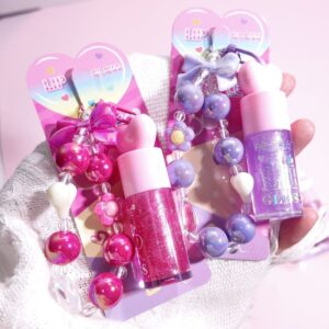 Fantychic Pendant Lip Gloss: Moisturizing, Long-Lasting, Non-Fade, Fine Shine Flakes, Popular Online Item