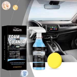 Homonth Car Interior Cleaning Spray Gentle Cleaning and Decontamination for Leather, Fabric